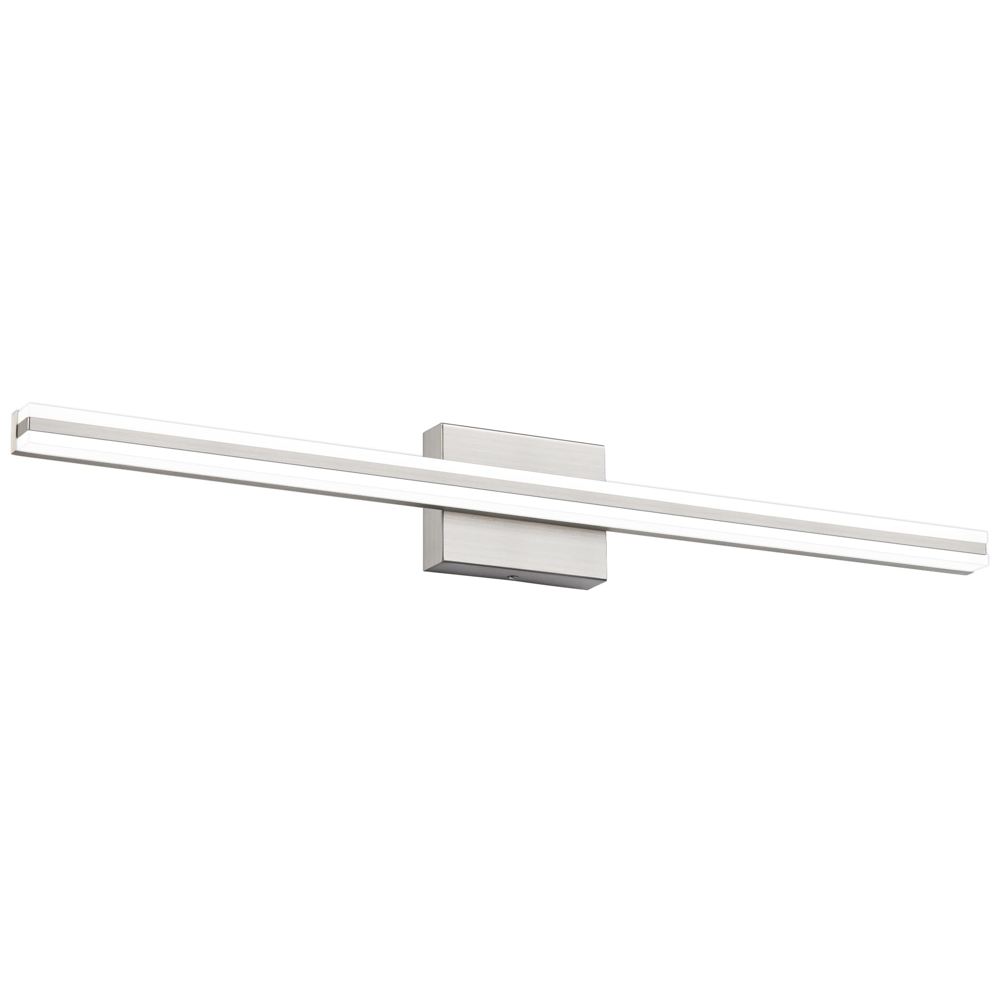 SOLFART Bathroom Lighting Fixtures Over Mirror Dimmable 32 Inch LED Vanity Lights Brush Nickel Bathroom Light S8200-810mm-NK-D