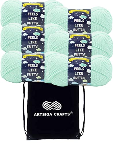 Image of Lion Brand Yarn Feels Like Butta 215-172 Seagreen