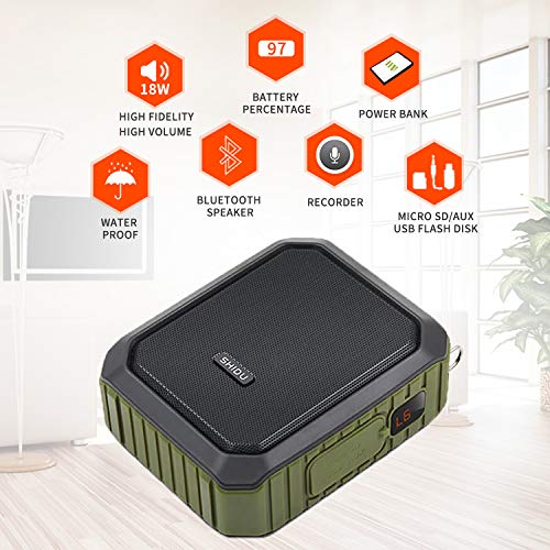 Miniatura 2 de Amplificador De Voz Portátil,Shidu Amplificador De Voz Personal 18w Con Micrófono Con Cable Auriculares Altavoz Bluetooth Impermeable Sistema Pa Recargable Para Profesores,Ducha,Guía Turístico