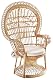 Rattansessel Kobolo Pfauenthron Peacock aus Rattan mit Kissen