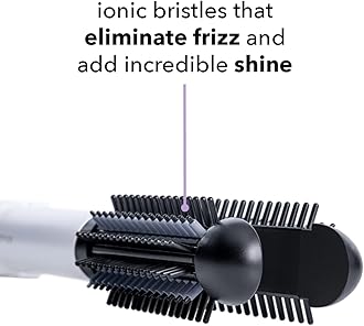 Instyler Freestyle Max Heated Round Brush with Straightening Iron | 2-in-1 Styling Tool | Four Heat Settings | Dual Voltage | Co