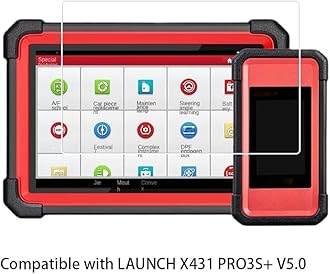Walieoka Screen Protector Compatible with LAUNCH X431 PRO3S+ V5.0,9H Hardness Tempered Glass Protective film,Scratch Resistant Anti-Fingerprint Crystal Clear [ 1 Pcs]