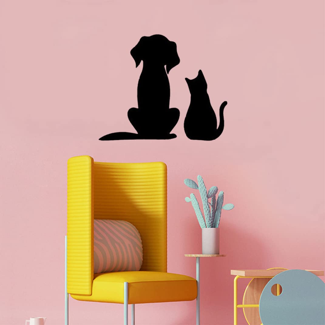 Removable Cats & Dogs Wall Sticker Decal - PVC Self-Adhesive For Living Room, TV Wall Background - View #14