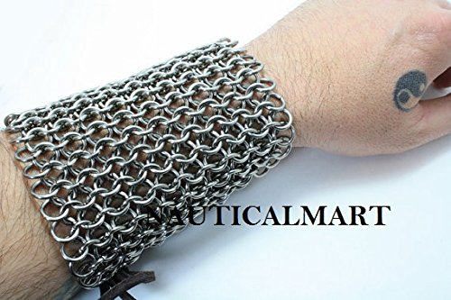 Knight Chainmaille Vambrace Arm Guard Stainless Steel
