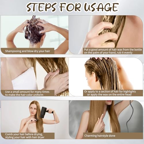 Kids Color Hair Wax Brown cera de color temporal para cabello miniatura 4