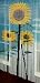 BeadedString Bamboo Wood Beaded Curtain-90 Strands-80 in (6.6 ft) High-Bohemian Doorway Beads-Sunflower