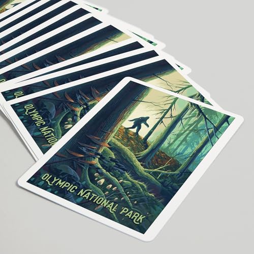 Baraja de 52 cartas estilo poker Olympic National Park miniatura 5