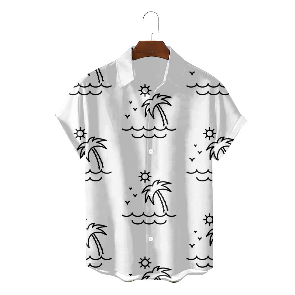 Chemises décontractées d'été séchage rapide style blanc vacances - 4