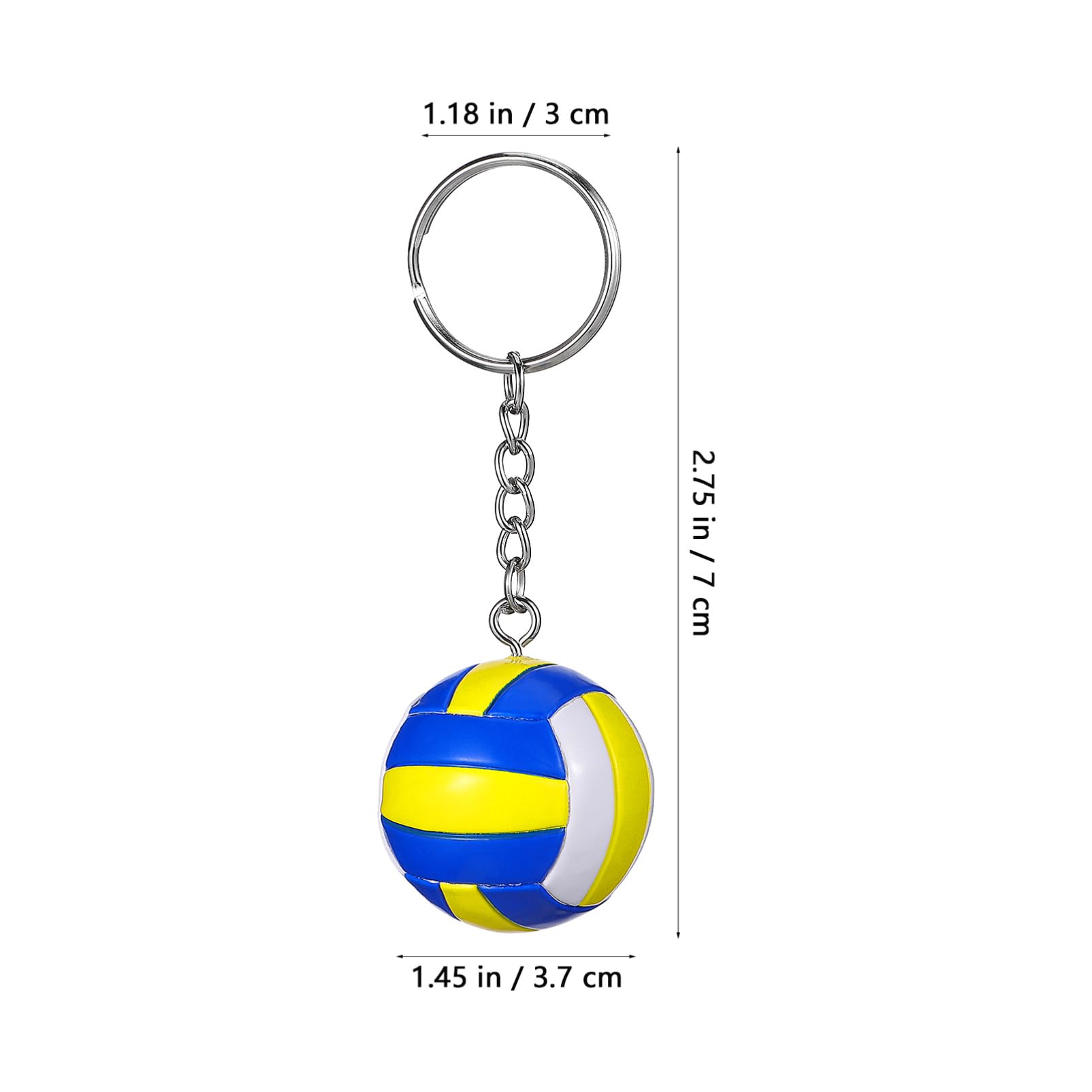 SUPVOX Portachiavi Simulato Di Pallavolo Ricevitore Lanciatore Portachiavi Pallavolo Borse Di o Ciondolo Chiave Del Giocatore Di o Pu