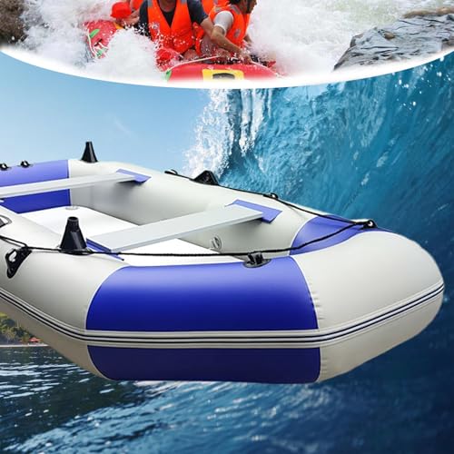 Kgfvesdc Barcas Hinchables Playa(1 A 7 Pasajeros),Barcas Hinchables De Pesca,Resistente A Objetos Afilados,con Bomba De Doble Pala,Alta Capacidad De Carga,para Rafting Apasionante,Rescate AcuáTico