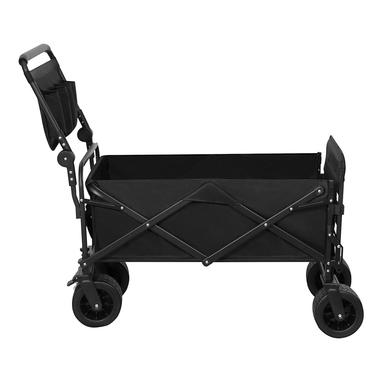 Carrito para Perros Grandes Senior y Post-Cirugía, 50kg, Plegable con Ruedas Sin Aire y Puerta Trasera de Fácil Acceso - GGW