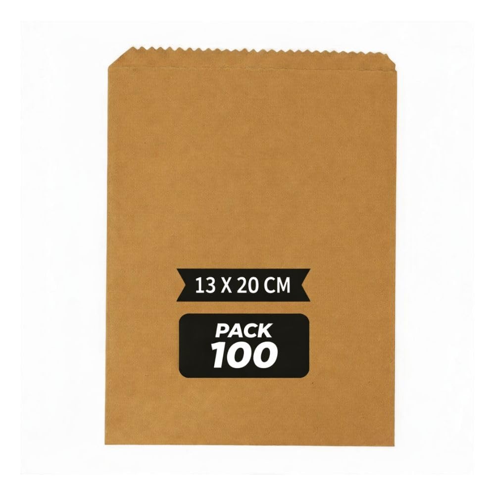 Buy 100 Pcs Brown Paper Cover | 13 cm X 20 cm | 45 GSM | Medicine