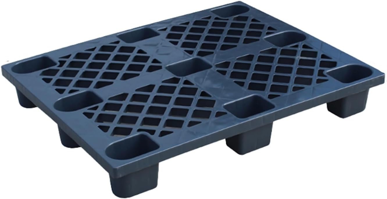 Plastic Pallets with Grid, High Density Polyethylene Pallet, Easy to Stack Floor Storage Pad for Indoor and Outdoor, Garages, Kitchen and Basement(Gray,80x80x14cm/31x31x6in)