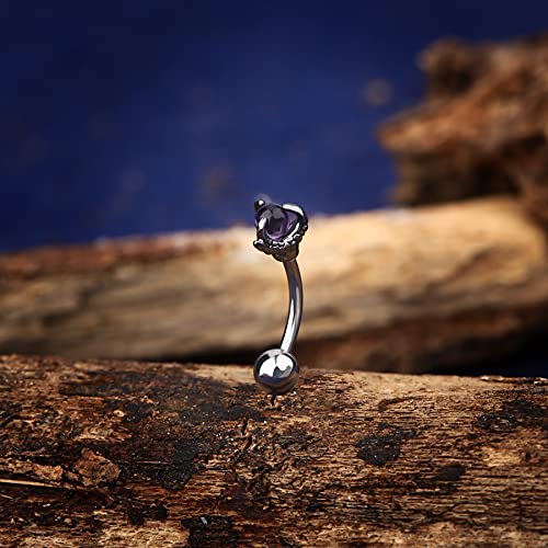 Oufer Rook Earrings Dragon Claw Eyebrow Rings 316L Surgical Steel 16G Curved Barbell Rook Daith Piercing Jewelry #TOP2