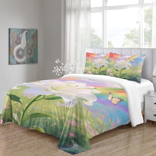 Linge de lit microfibre douce Lily 3D de qualité pour ados et enfants