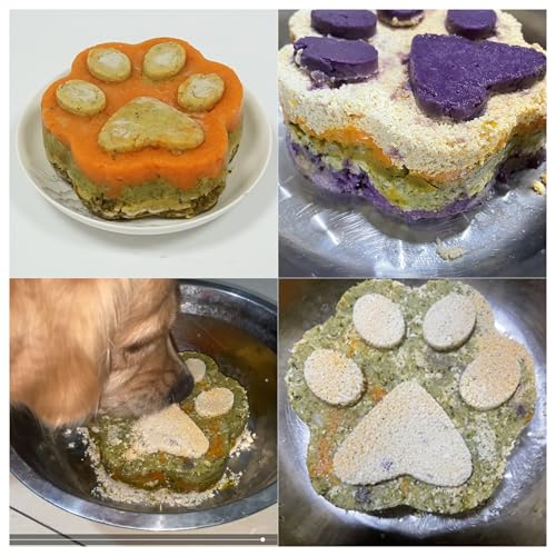 6Inch Dog Birthday Cake Mold, 1Pack Paw Shaped Silicone Pan Extra Large, Silicone Dog Treat Mold for Homemade Birthday Cake by Zorazio - Image 7