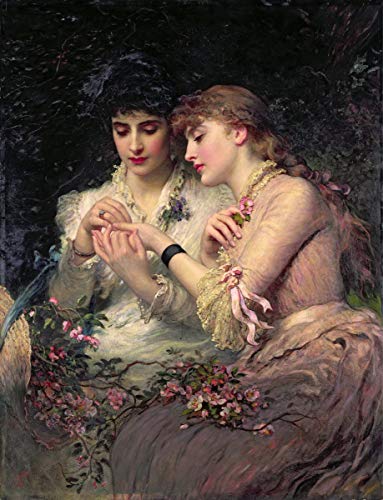Berkin Arts James Sant Giclee Print On Paper-Famous Paintings Fine Art Poster-Reproduction Wall Decor(The Athenaeum at Thorn Amidst Roses Ra) #XZZ