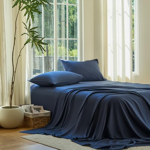 DOZ Sheet Set, 100% Viscose derived from Bamboo, Organically Grown, Buttery Soft, Cooling Sheets...