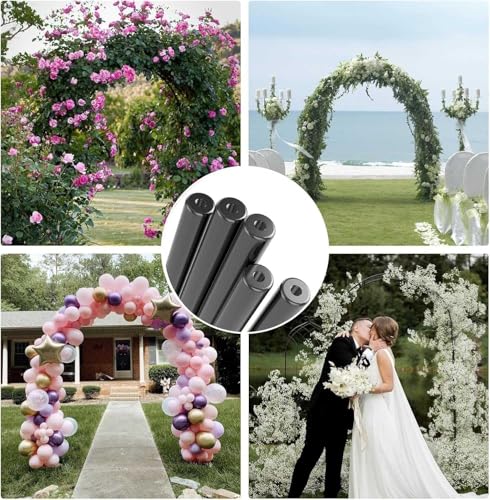 Arche de roses en métal blanc treillis résistant aux intempéries - 6