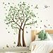 wondever Adesivi urali Fiori Rai Albero Grande Sticker da uro Fiori
