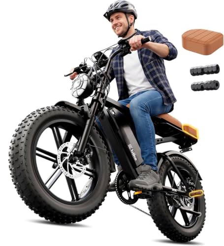 Image of SISIGAD Electric Bike for Adults, 2000W Peak Motor E Bike with 48V Removable Battery, 65-120 Miles Range Electric Bicycle, 20 * 4 inch New All-Terrain Ebike with 7 Speeds, Full Suspension