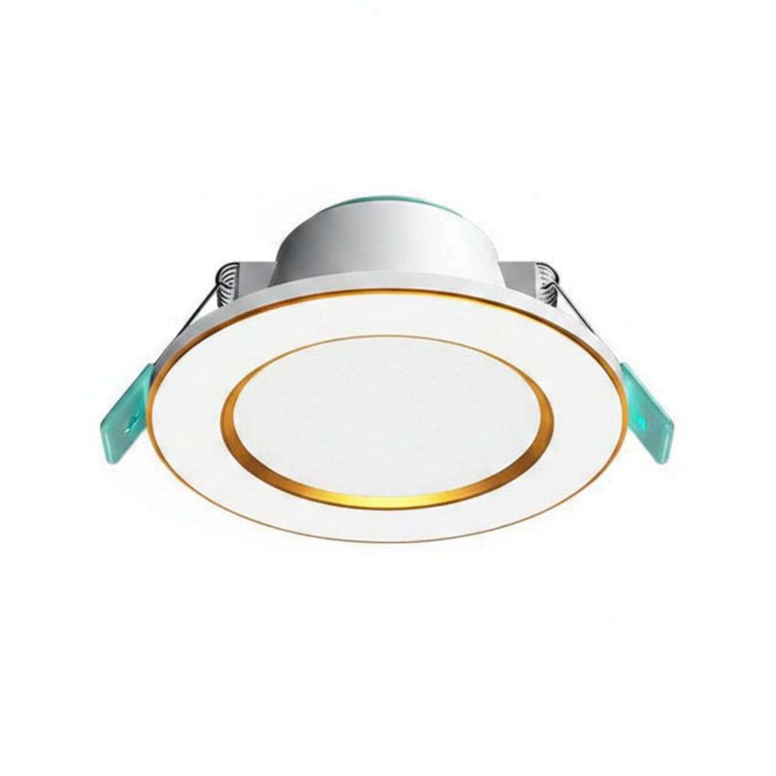 3000K-6000K Round Recessed LED Downlight 7W Full-Spectrum LED Downlight Aluminum Indoor Lighting Slim-Profile, White Gold, 3-Color Change-picture-31