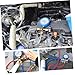MAGICLULU Car Ac Manifold Gauge Set with Refrigeration Hoses, Automotive Air Conditioner Pressure Gauge Tool Kit for Air Conditioning Maintenance and Recharge Random Color