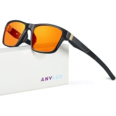 ANYLUV Blue Light Blocking Glasses for Men Women Lightweight Computer Gaming Glasses Anti Eye Strain Rectangle Frame