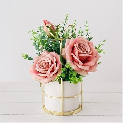 Amazon 造花 花瓶のウェディングブーケの造花テーブルの花瓶の装飾の造花のための造花 結婚式のパーティー Color J 造花 オンライン通販