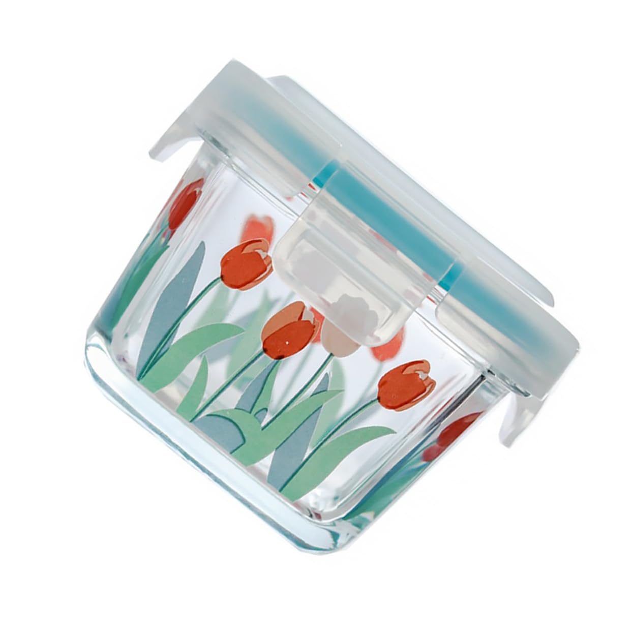 OFFSCH Box Sealed Glass Box Bin Pantry Jars Airtight Clear Platter Electric Snack Candy Dispenser Compartment Lid Bonbon Storage Drawers Food Containers Sealed Food Case Plastic