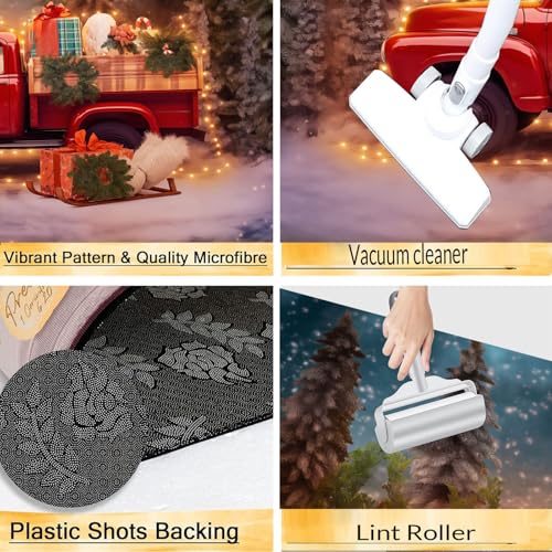 Decoraciones navideñas para cocina con este set de tapetes de piso lavables 7