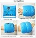 Inflatable Arm Swimming Floats Bands, Floatation Water Wings, Swimming Arm Ring Floatie for Children and Adults (1 Blue)