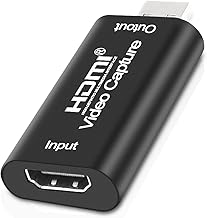 XMSJSIY Video Capture Card 4K HDMI to USB Capture Card Cam Link Card Game Capture Card Audio Capture Adapter 4K 1080P HD 30fps Record Capture Device for Streaming, Live Broadcasting, Gaming