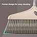 AGrAdi NLIAN- Broom and Dustpan Set, with Brush and Dustpan Set Broom with 94cm Handle Removable All Floors Space Saving for Schools Hotel Hospital Dustpan