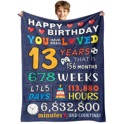 13th Birthday Gifts for Boys - Gifts for 13-Year-Old Boy - 13th Birthday Decorations for Boys Son...