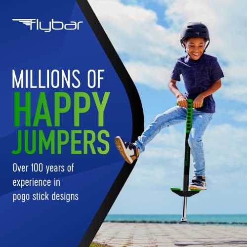 Image of Flybar Maverick Foam Pogo Stick for Kids Age 5 and Up, 40 to 80 Pounds, Pogo Stick for Boys and Girls (Green)