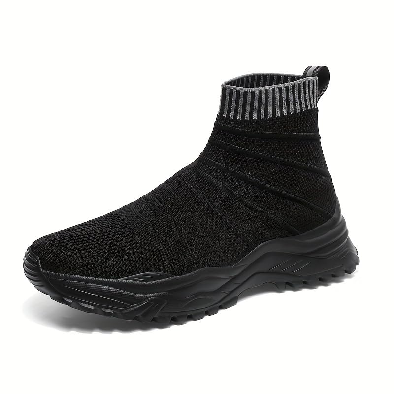 Men's Sock Shoes Slip-on Sneakers - Athletic Shoes - Lightweight and Breathable Walking Shoes with Plus