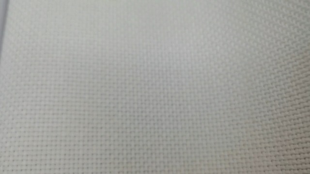 Image of 12 inch x 59 inch 14CT Counted Cotton Aida Cloth Cross Stitch Fabric (Pearl Gray)