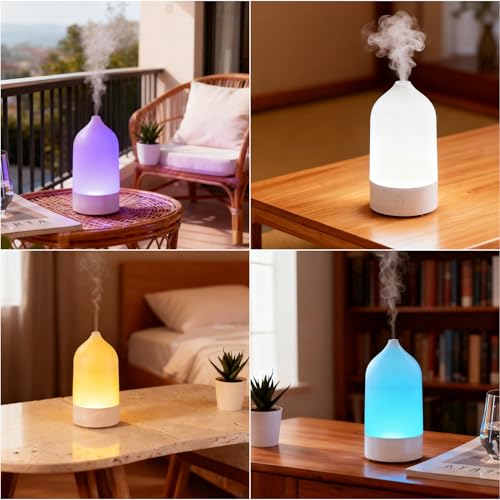 Difusor aromático eléctrico de 120 ml con luz LED miniatura 6
