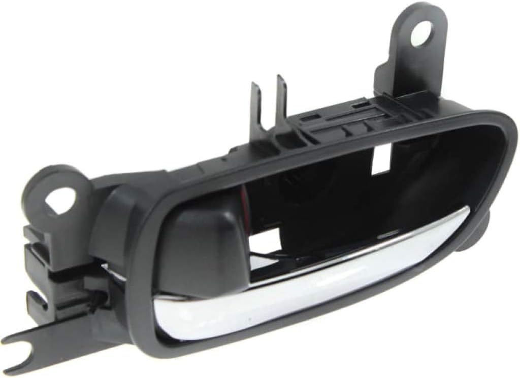 KarParts360 for Lexus GS350 2007 08 09 10 2011 Interior Door Handle Front, Driver Side Black Bezel with Chrome Lever | with Door Lock Button| Trim: Base