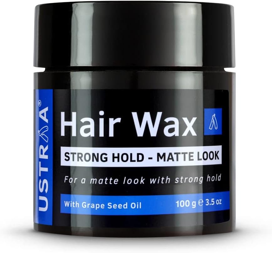 Strong Hold Hair Wax - Matte Look - 3.5 Oz - Non-sticky, Easy-to-Wash, High Hold, No Harmful Chemicals or Fixatives