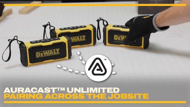 Amazon.com: DEWALT Heavy Duty Magnetic ToughSound Pro Bluetooth