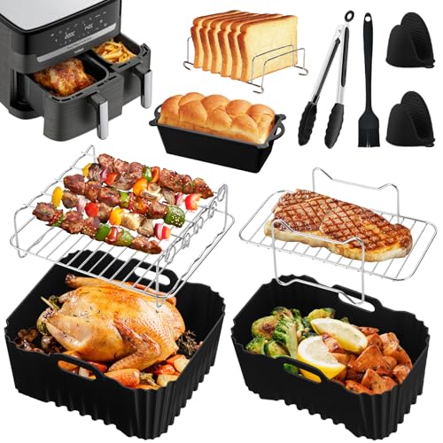 Heißluftfritteuse Zubehör für Tefal Dual Easy Fry XXL 11L(6 5L/4 5L) Silikonform Airfryer Zubehör für Tefal Heißluftfritteuse xxl Silikonform Heißluftfritteuse Tefal Easy Fry and Grill Zubehör