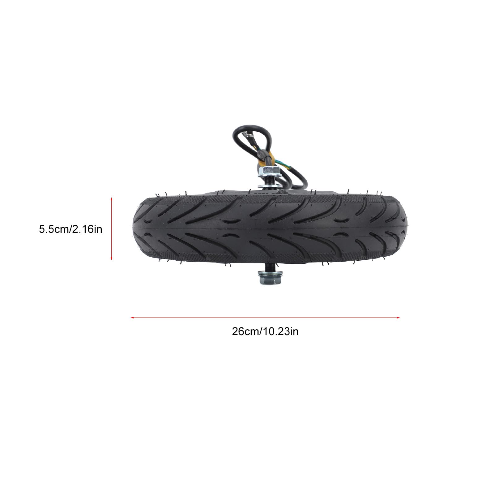 Motore del Mozzo per Ninebot F30, 36V 300W Pneumatico per Ruota Motrice Posteriore in Lega di Alluminio Motore per Scooter Elettrico