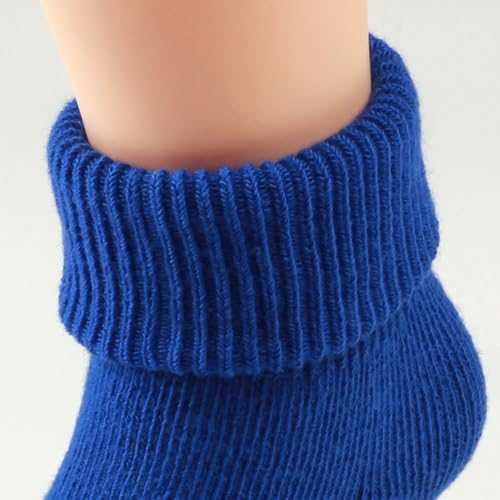 COTTON DAY Baby Infant Toddler Seamless Triple Roll Turn Cuff Slouch Socks Gift Box4