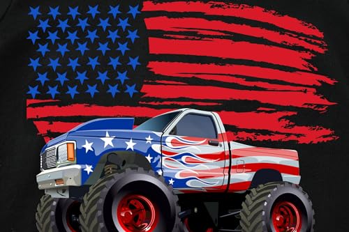 DDSOL Boys 4th of July Shirts American Flag T-Shirts Kids Patriotic Independence Day Memorial Day Tops Tees 3-10 Years4