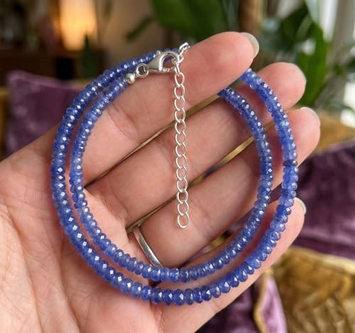 Image of Natural Rainbow Gemstone Beaded Necklace for Women | Healing Crystal Stone Jewelry | Handmade Trendy Necklace Gift for Women & Girls