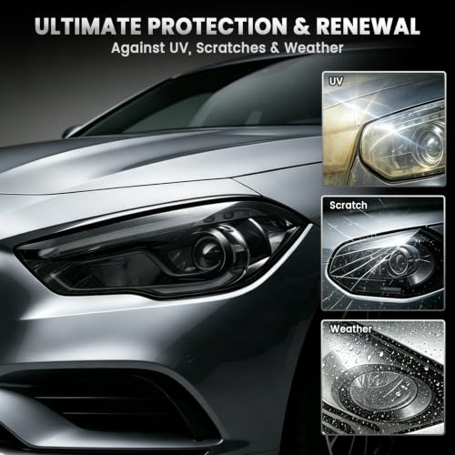 Image of 1797 Car Light Tint Film 12 inchx48 inch Headlight Taillight Vinyl Wrap Light Smoke