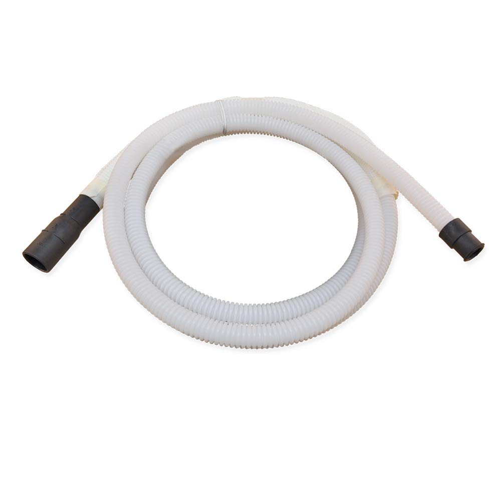 Eastman 69007 - Kit de drenaje y lavavajillas de acero inoxidable con puerto pequeño, 10 pies de longitud, color blanco, pies