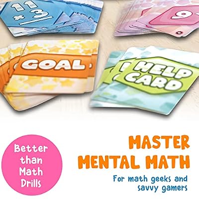 Math Card Game Bundle | Math Rush: Addition, Subtraction, Multiplication, Division (Volume 1-3) - A Cooperative Time-Based Math Flash Cards - Toys for Kids 8-12, Fun Game for Math Class - STEM Toys